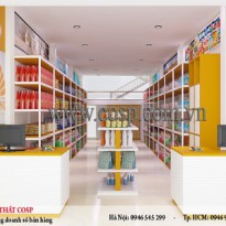 Thiết kế thi công cửa hàng mẹ và bé - Chị Trang - Thanh Oai diện tích 180m2